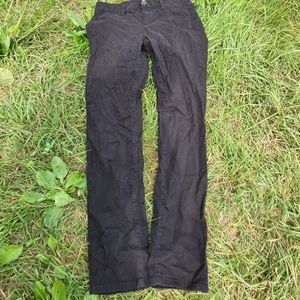 American eagle mid rise black khaki dress pants size 8